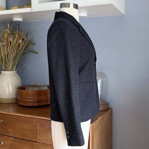 Margaret Howell Wool Tailored Jacket Blazer Charcoal Gray Sz 1 XS - Picture 5 of 8